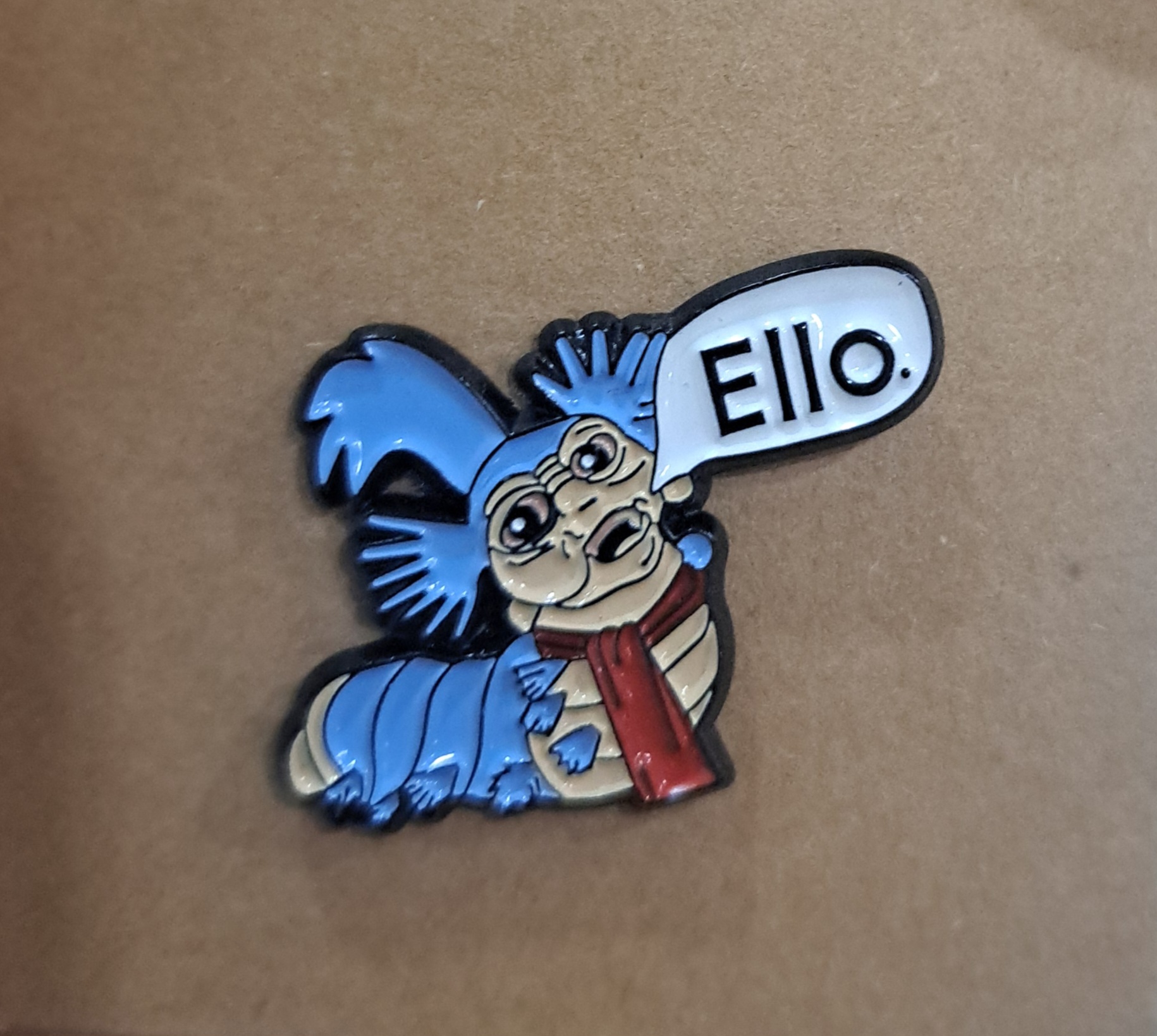 Labyrinth Worm Pin