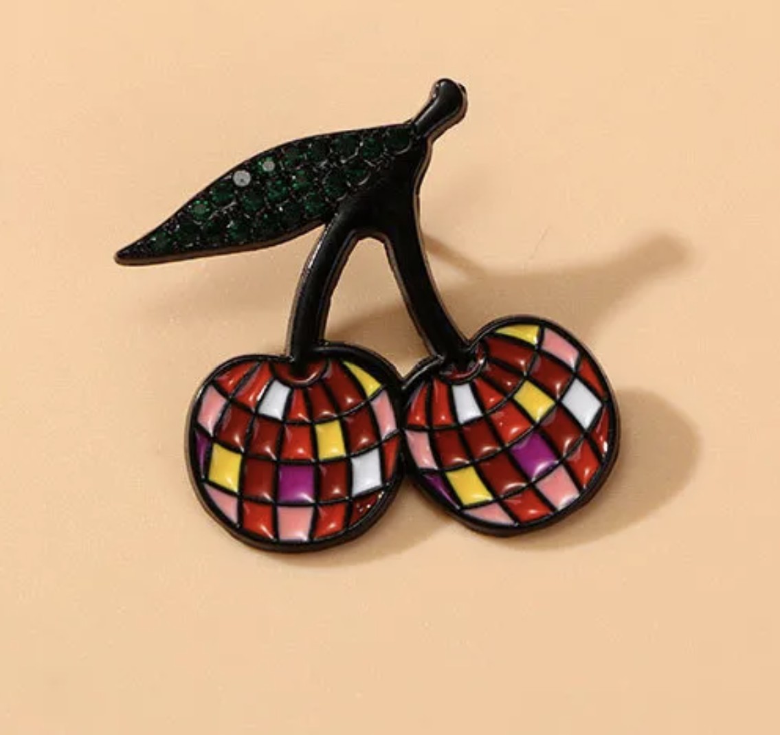 Mosaic Cherry Pin