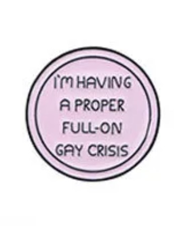 Gay Crisis Pin