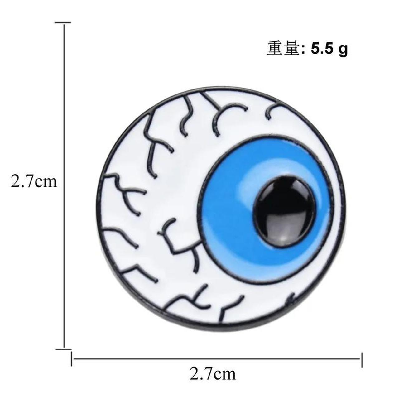 Blue Eyeball Pin