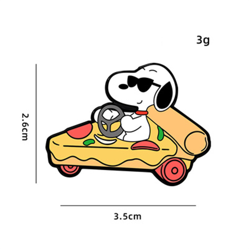 Snoopy Joe Cool Pizza Car Pin