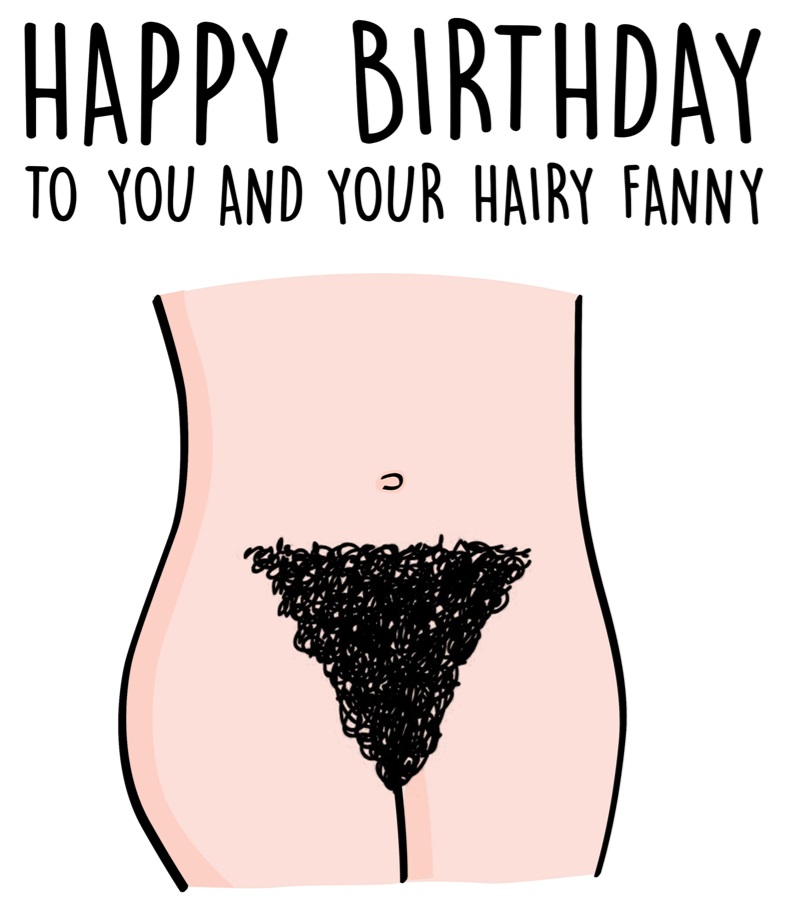 Happy Birthday Hairy Fanny Mug