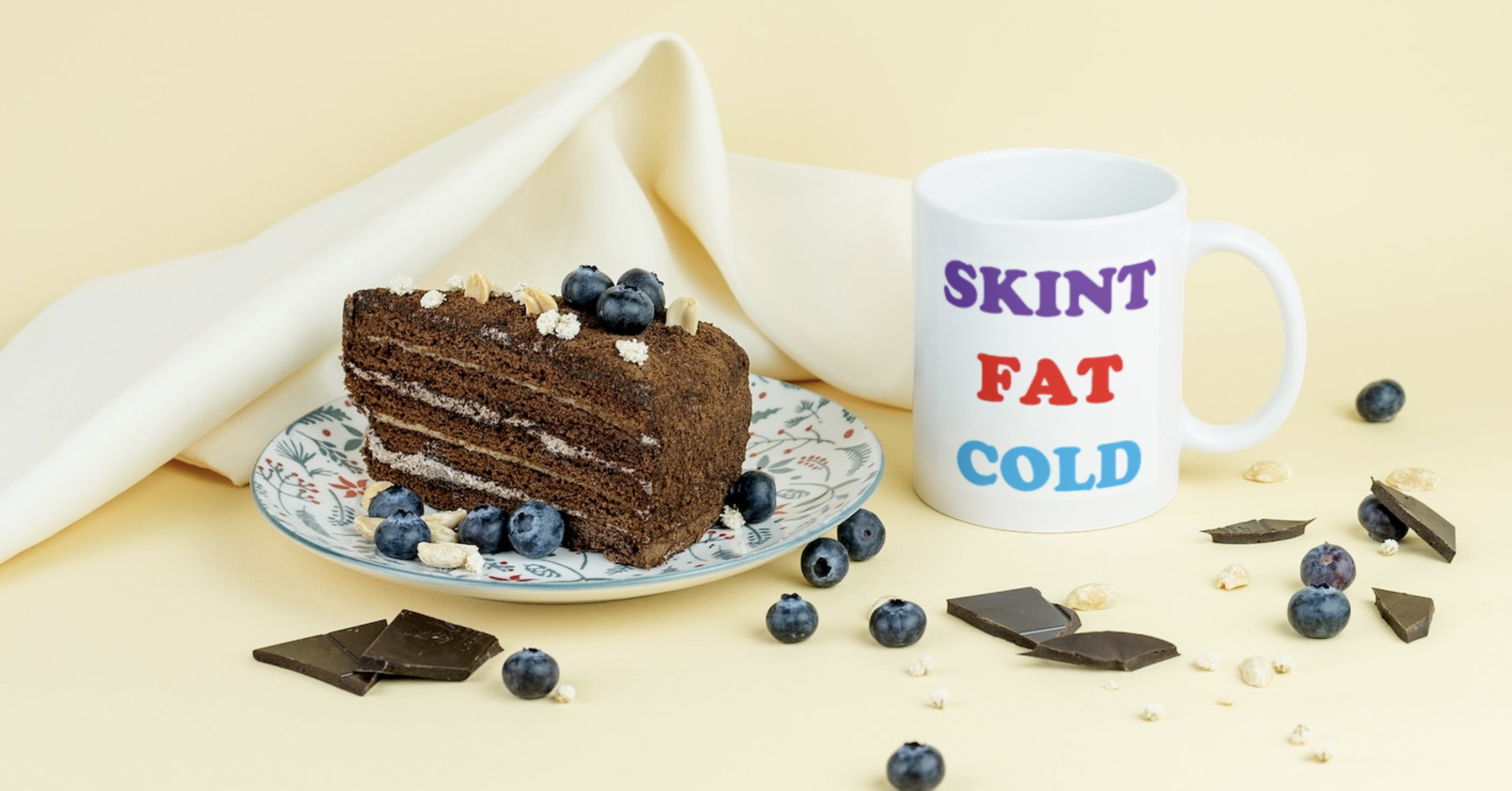 Skint Fat Cold Mug