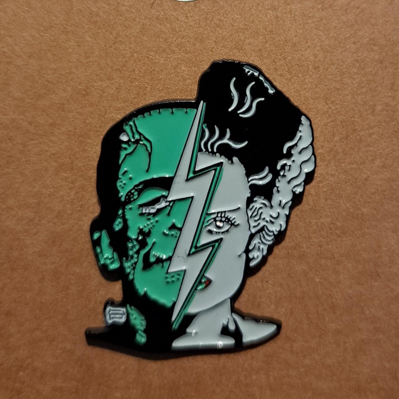 Frankenstein & Bride Pin