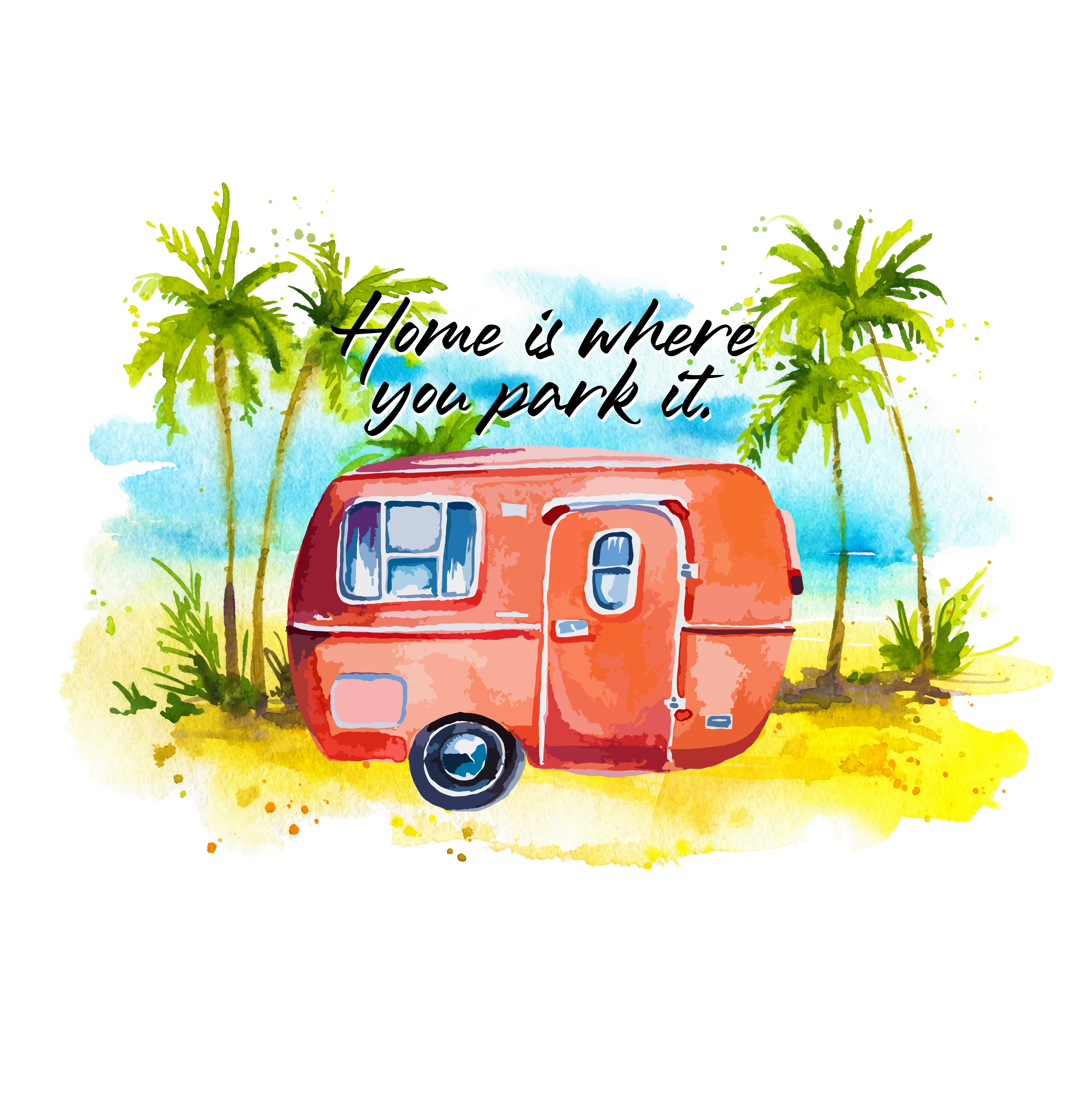 Tea Towels - Caravans