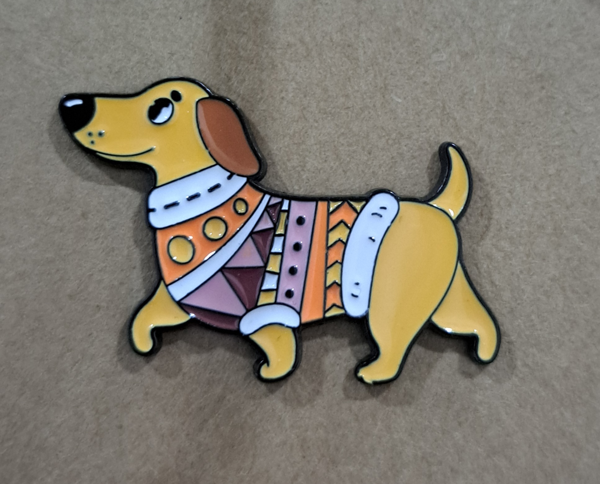 Dachshund Christmas Jumper Pin
