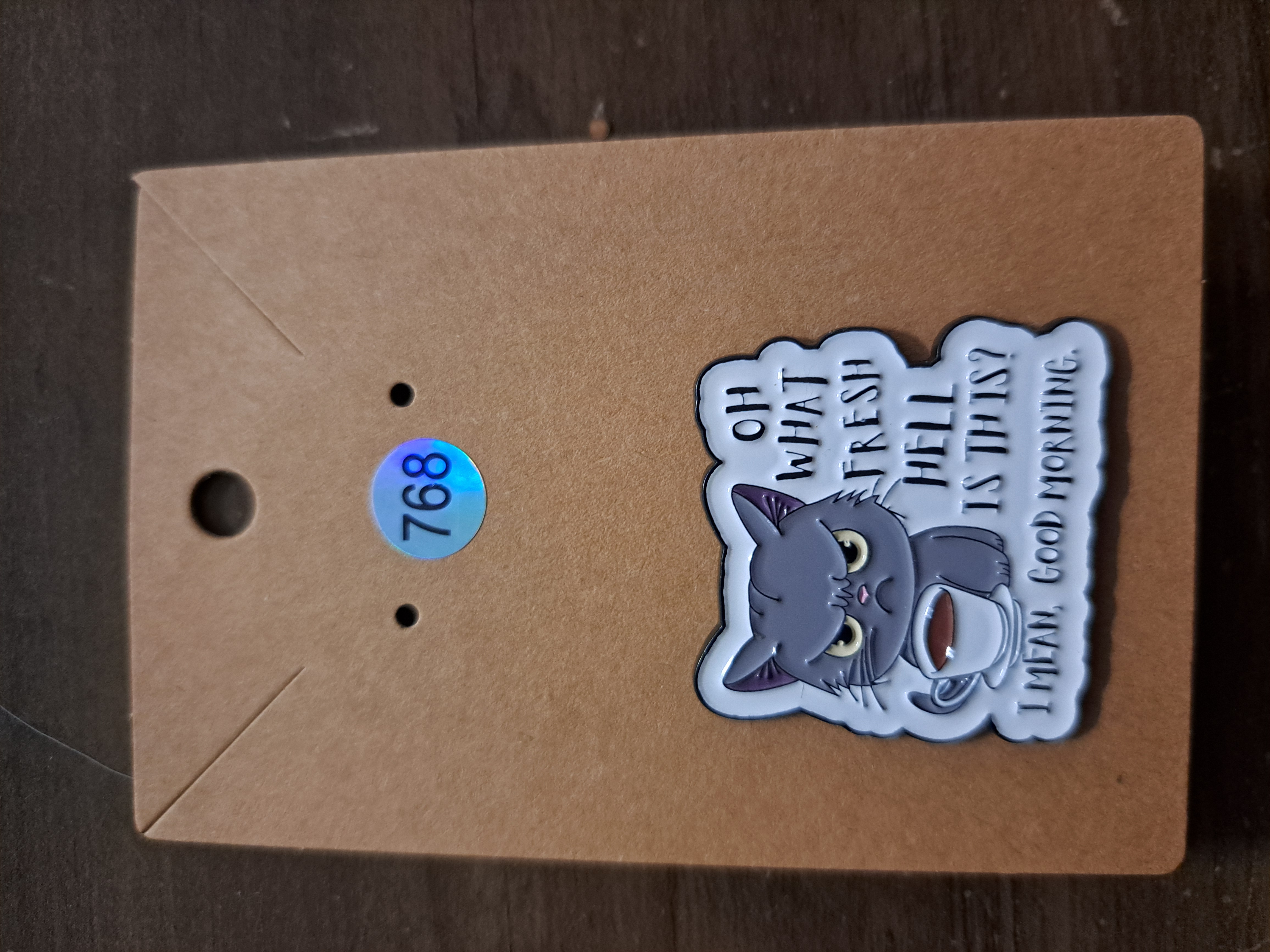 Grumpy Cat Coffee Pin