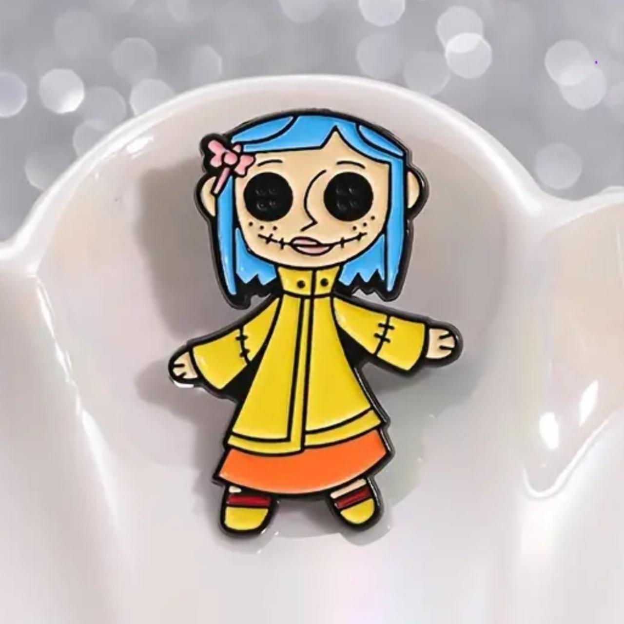 Coraline Doll Pin