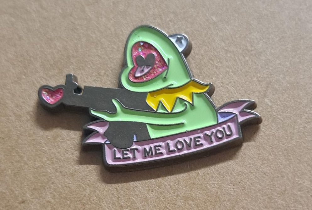 Let Me Love You Frog Pin