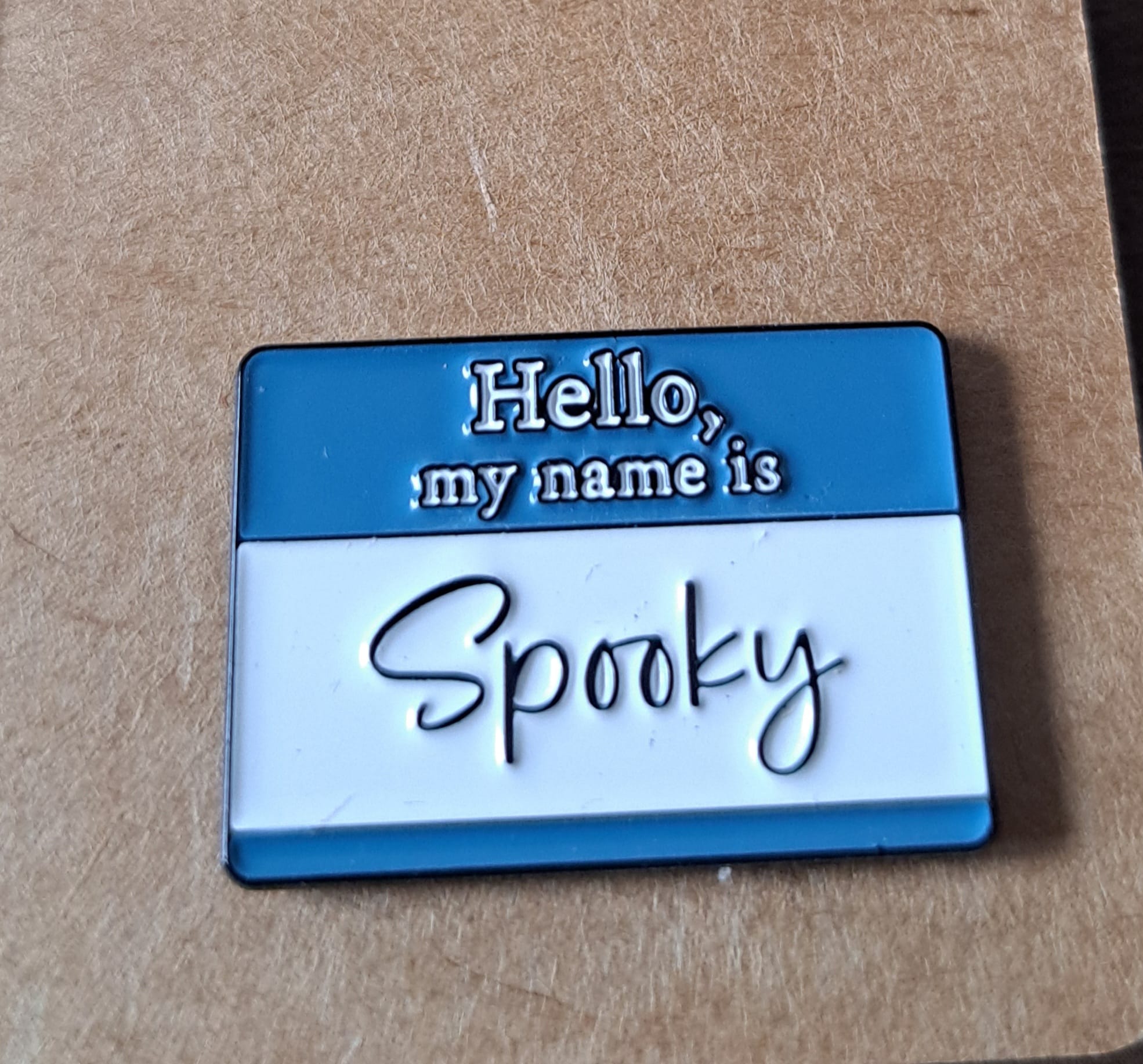 Hello My Name is Spooky Pin