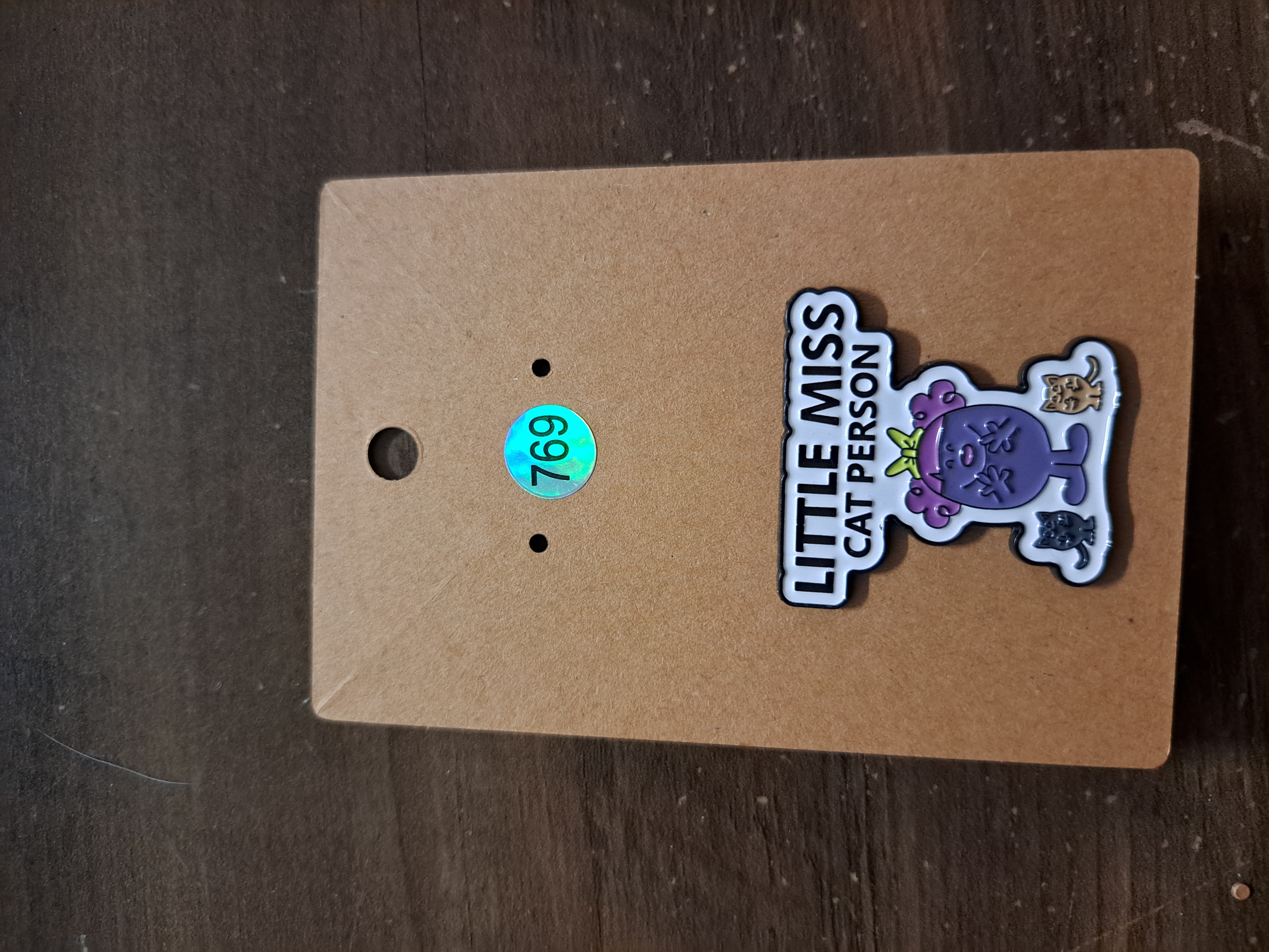 Little Miss Cat Person Pin