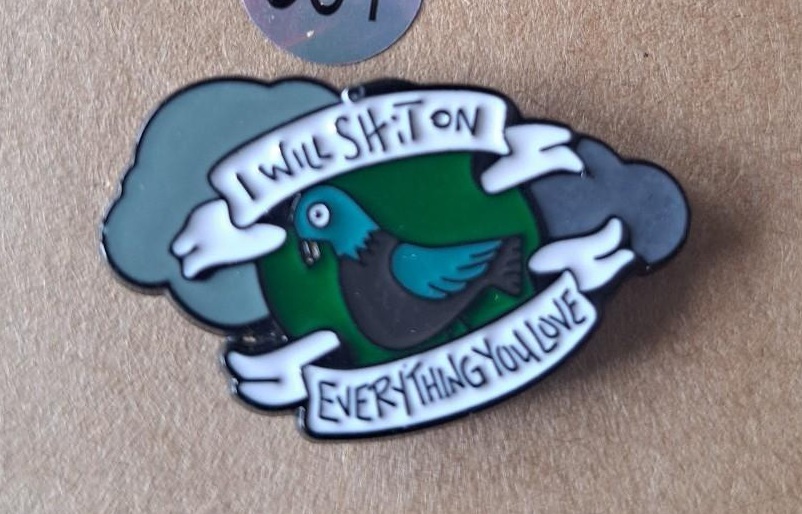 Funny Pigeon Pin