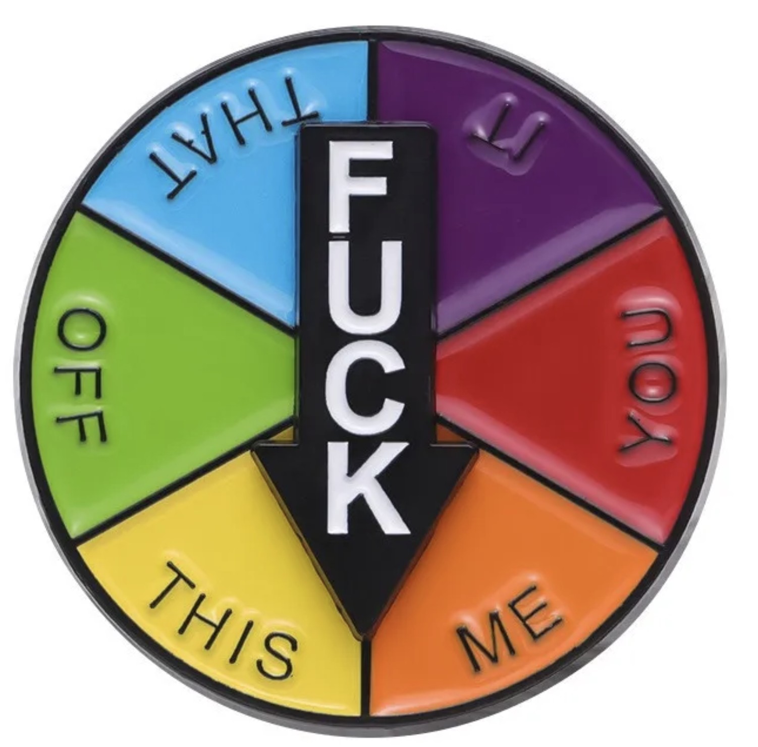 Fuck... Decision Spinner Pin