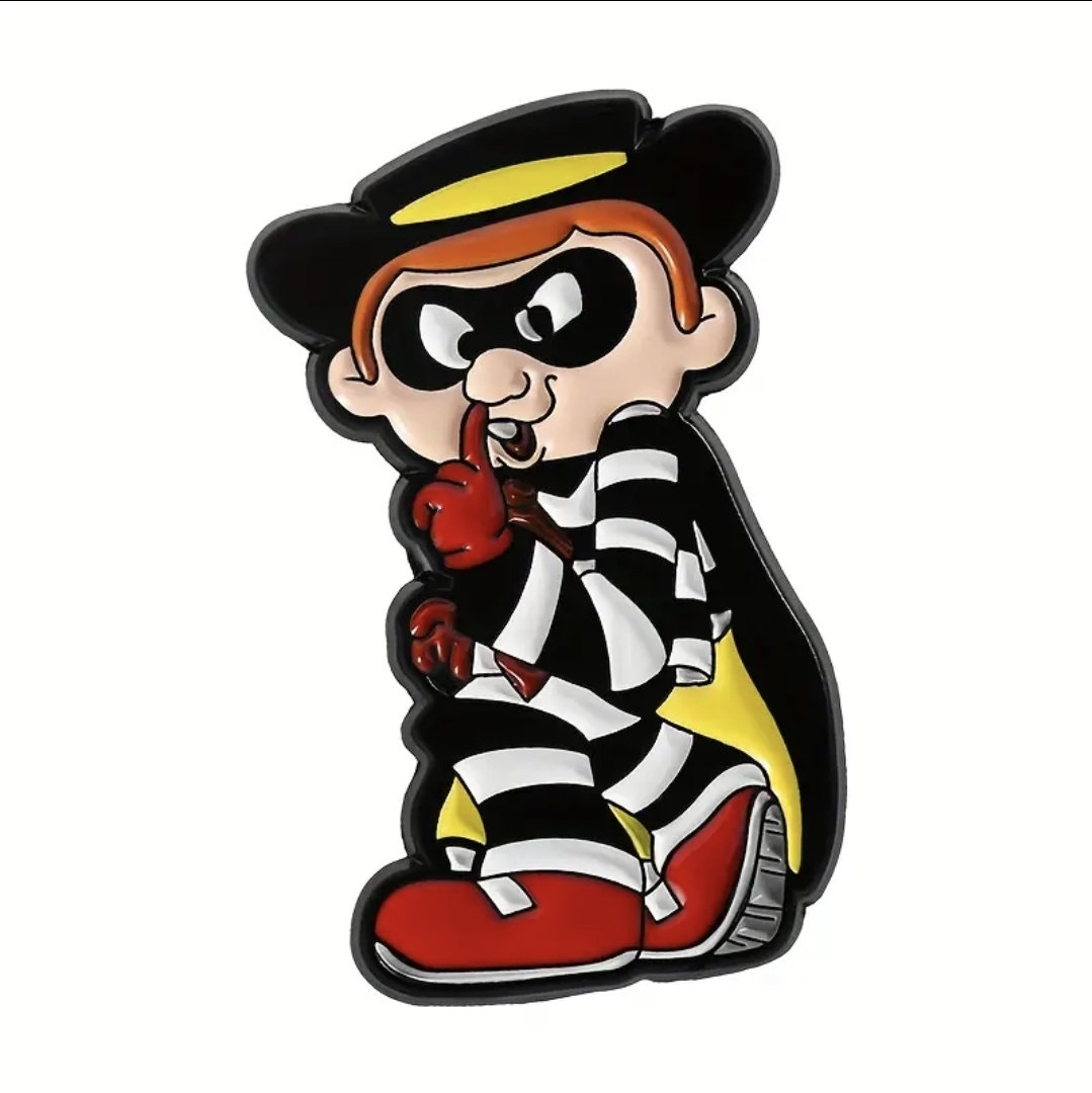 Hamburglar Shush Pin