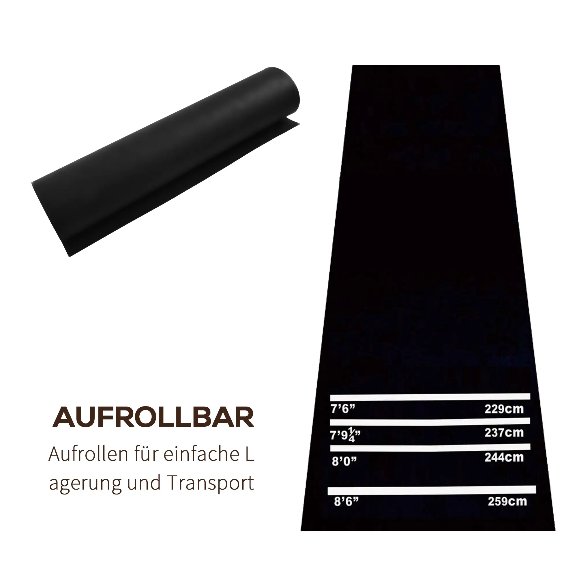 Dartmatte Gummimatte Dartzubehör für Steeldart Softdart Teppich Gummi rutschfest Neu
