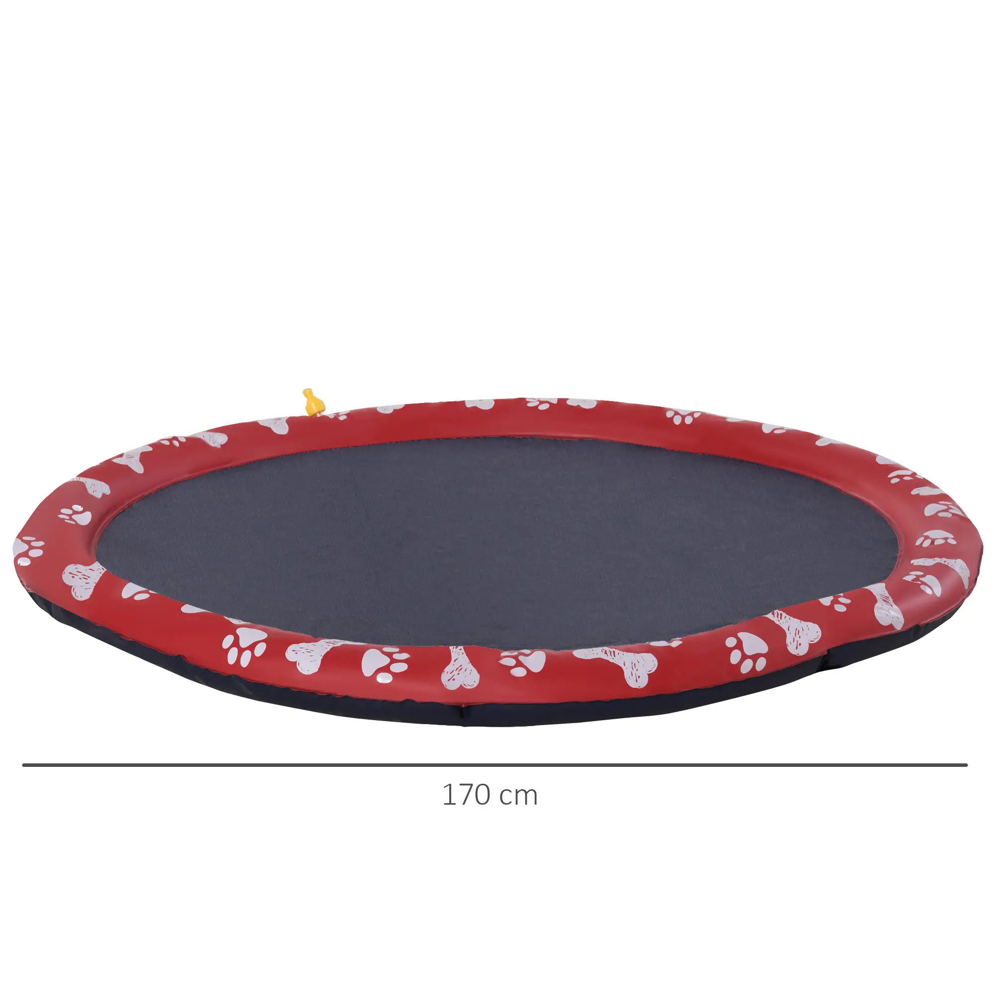 Hundepool, Wasser-Spielpool, rutschfest, robust, tierfreundlich, Ø170 cm, Rot 5