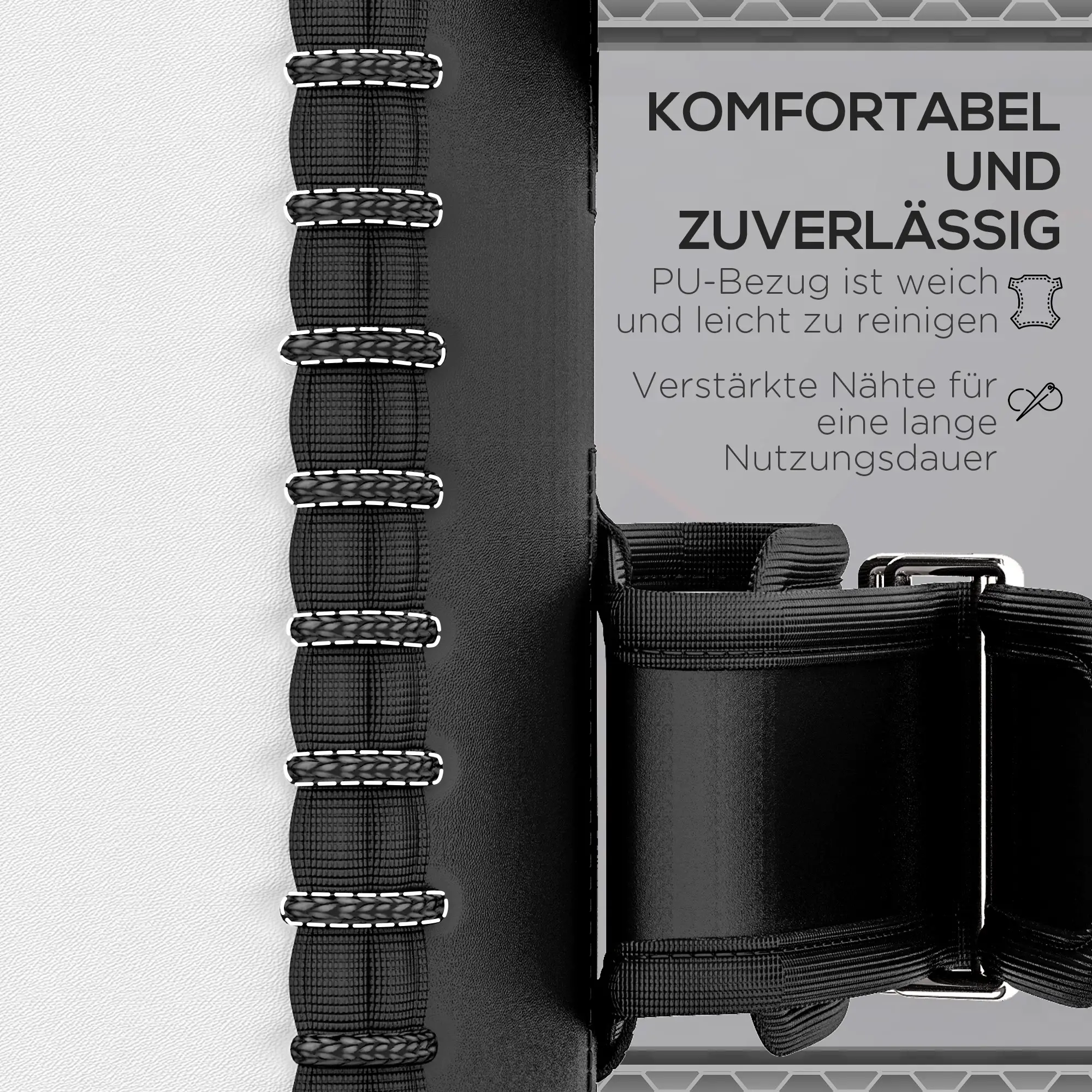 Kickpolster fürMuay Thai, Kickboxen, Kunstlederbezug, 0,4 kg, 38x20x18 cm, Schwarz/Rot/Weiß