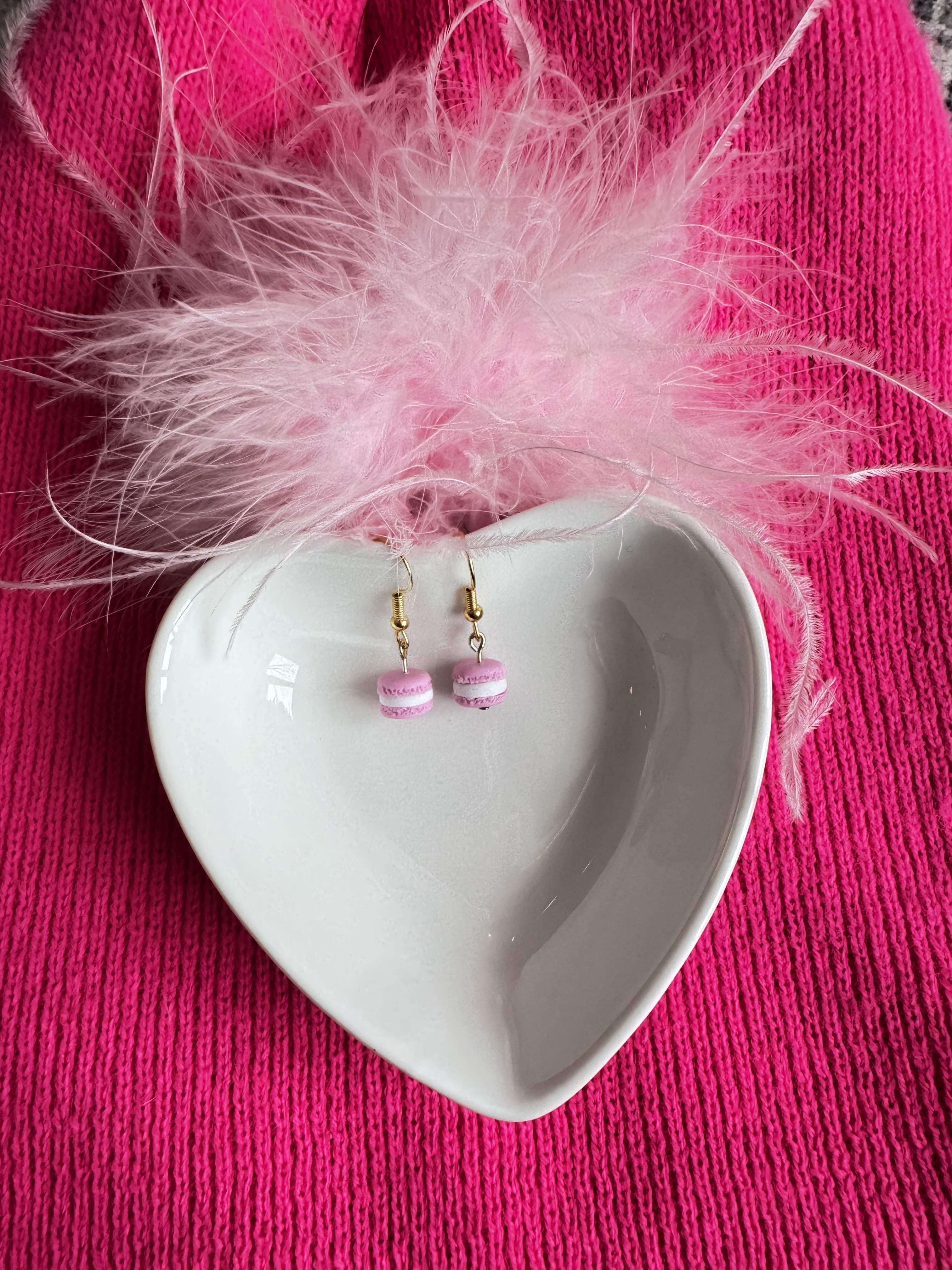 Mini Light Pink Macaron - Gold Fastenings