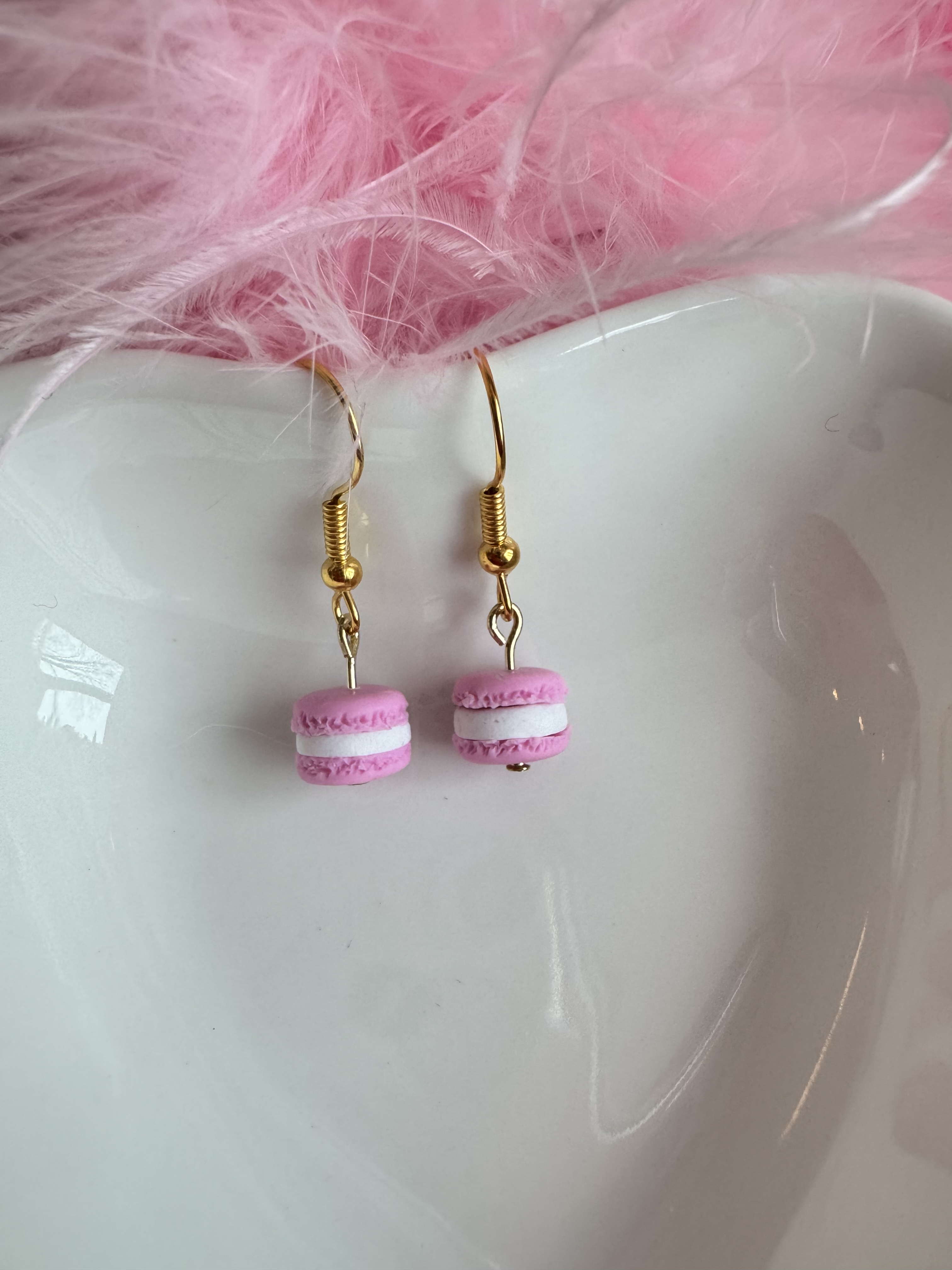 Mini Light Pink Macaron - Gold Fastenings