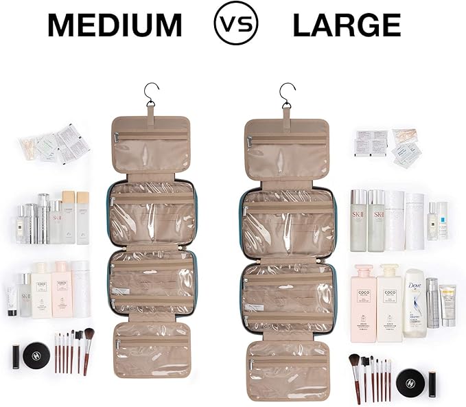 BAGSMART Toiletry Bag Travel Bag with Hanging Hook