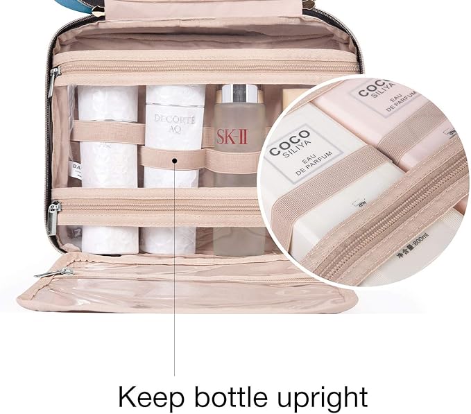 BAGSMART Toiletry Bag Travel Bag with Hanging Hook