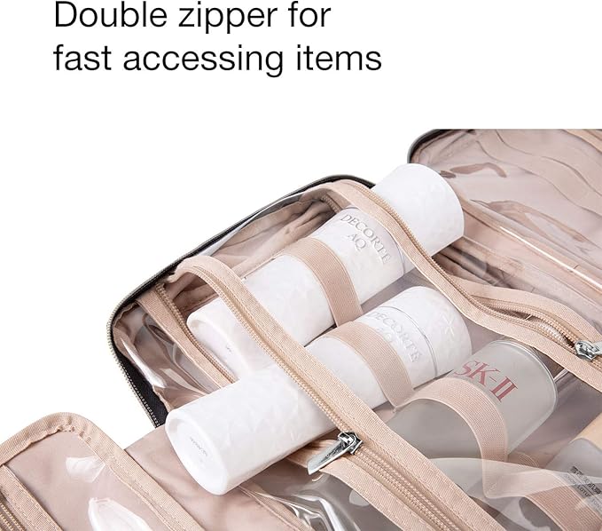 BAGSMART Toiletry Bag Travel Bag with Hanging Hook