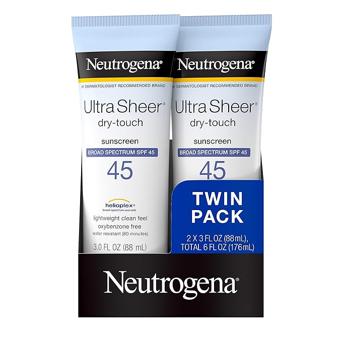 Neutrogena Ultra Sheer Dry-Touch Water Resistant and Non-Greasy Sunscreen Lotion