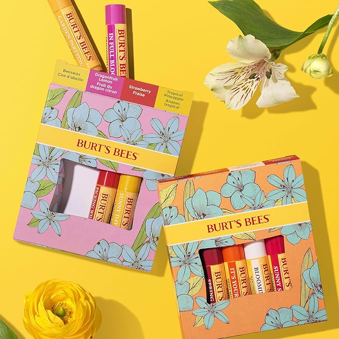 Burt's Bees Gifts Ideas - In Full Bloom Lip Balm Set