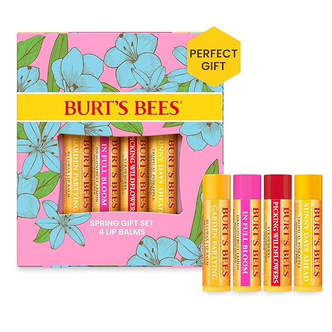 Burt's Bees Gifts Ideas - In Full Bloom Lip Balm Set