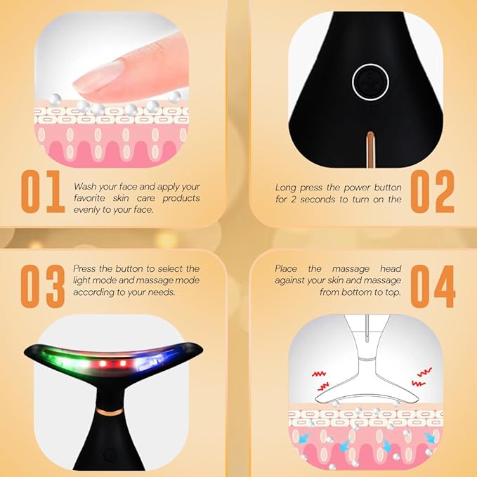 GLO24K Red Light Beauty Device for Face and Neck