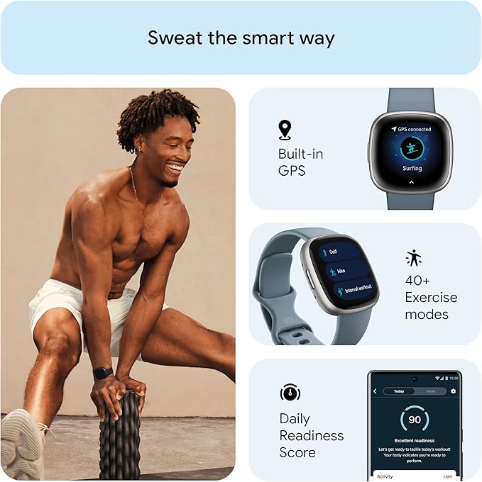 Fitbit Versa 4 Fitness Smartwatch with Daily Readiness