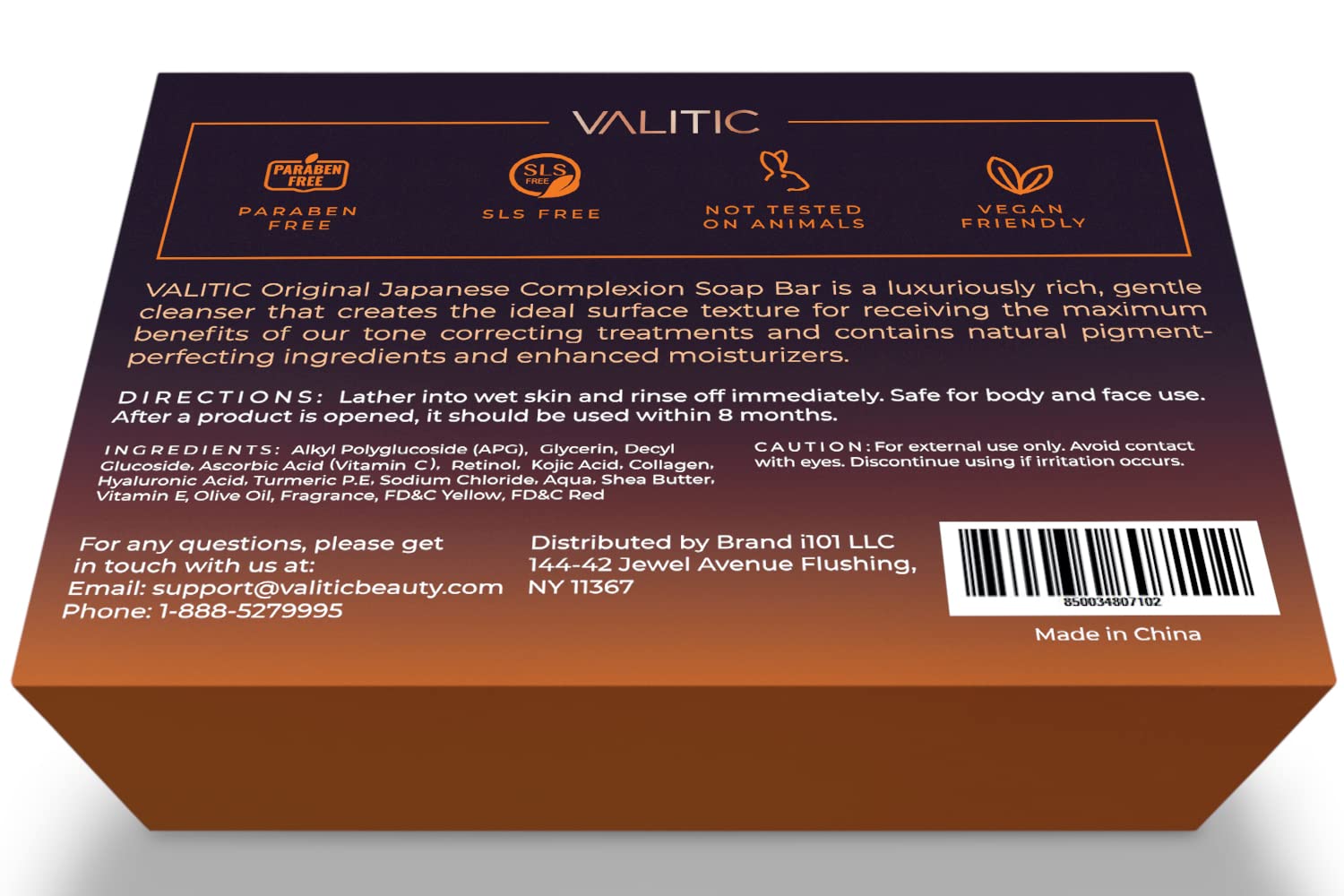 VALITIC Kojic Acid Dark Spot Remover Soap Bars with Vitamin C