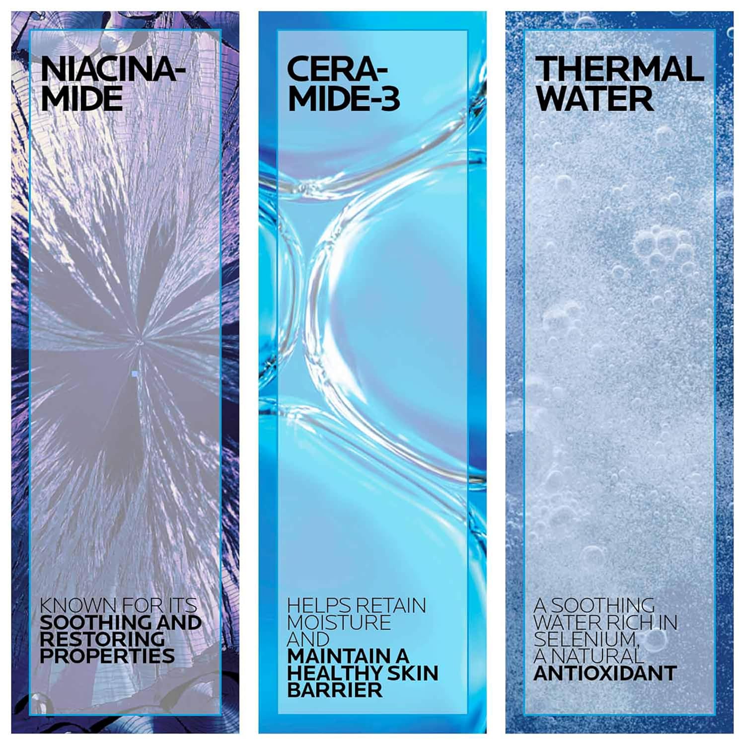 La Roche-Posay Toleriane Purifying Foaming Facial Cleanser, Niacinamide + Ceramides + Prebiotic Thermal Water