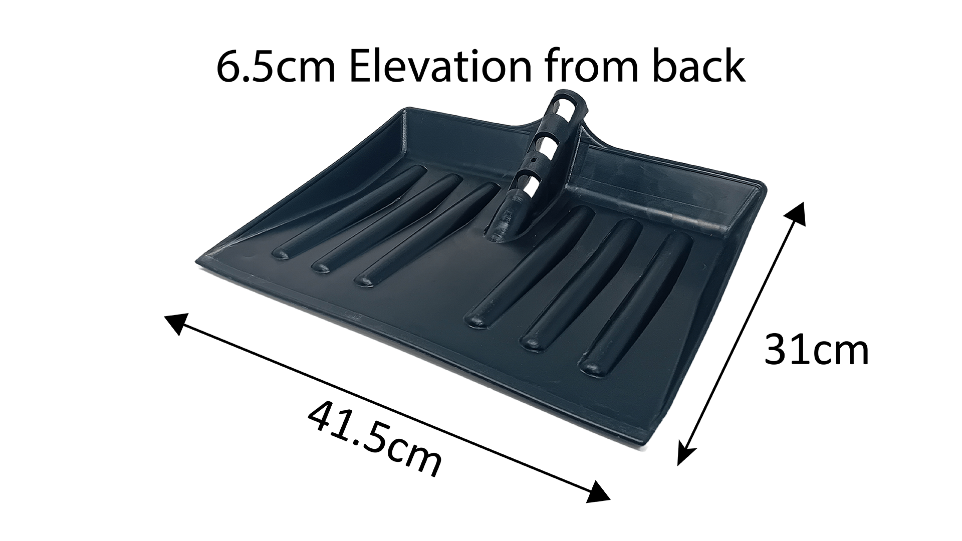 Plastic Shovel for Snow, Industrial Waste, Leaves and other Debris, Wooden Shaft for Mucking out, Clearing Driveways, Gardens, Pathways, (only head)