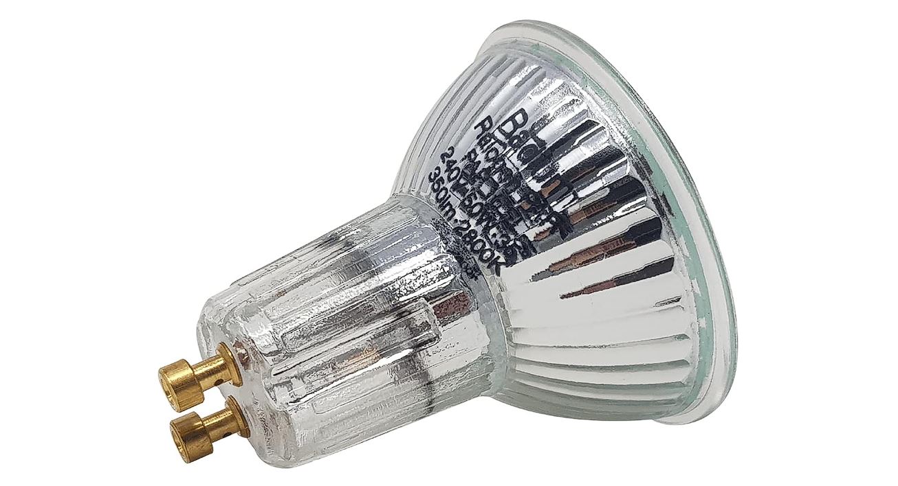 Light Bulb | 2800 K | Dimmable Bulbs | Energy Class D | 350 Lumen | 50 Watts | 240 Volts | 2000 Hours/2 Years of Light | GU10 [Energy Class D]