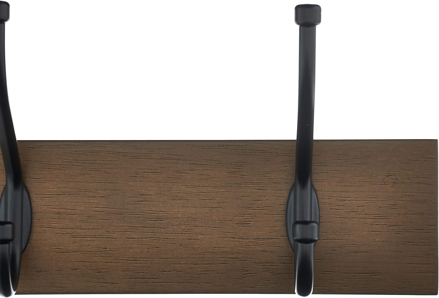 Farmhouse Style Coat Hanger Wall Mount for Hanging Jacket, Coat, Clothes, Hats, Robes, Towels, 3 Coat Hooks 2-Pack ~ 134cm Espresso