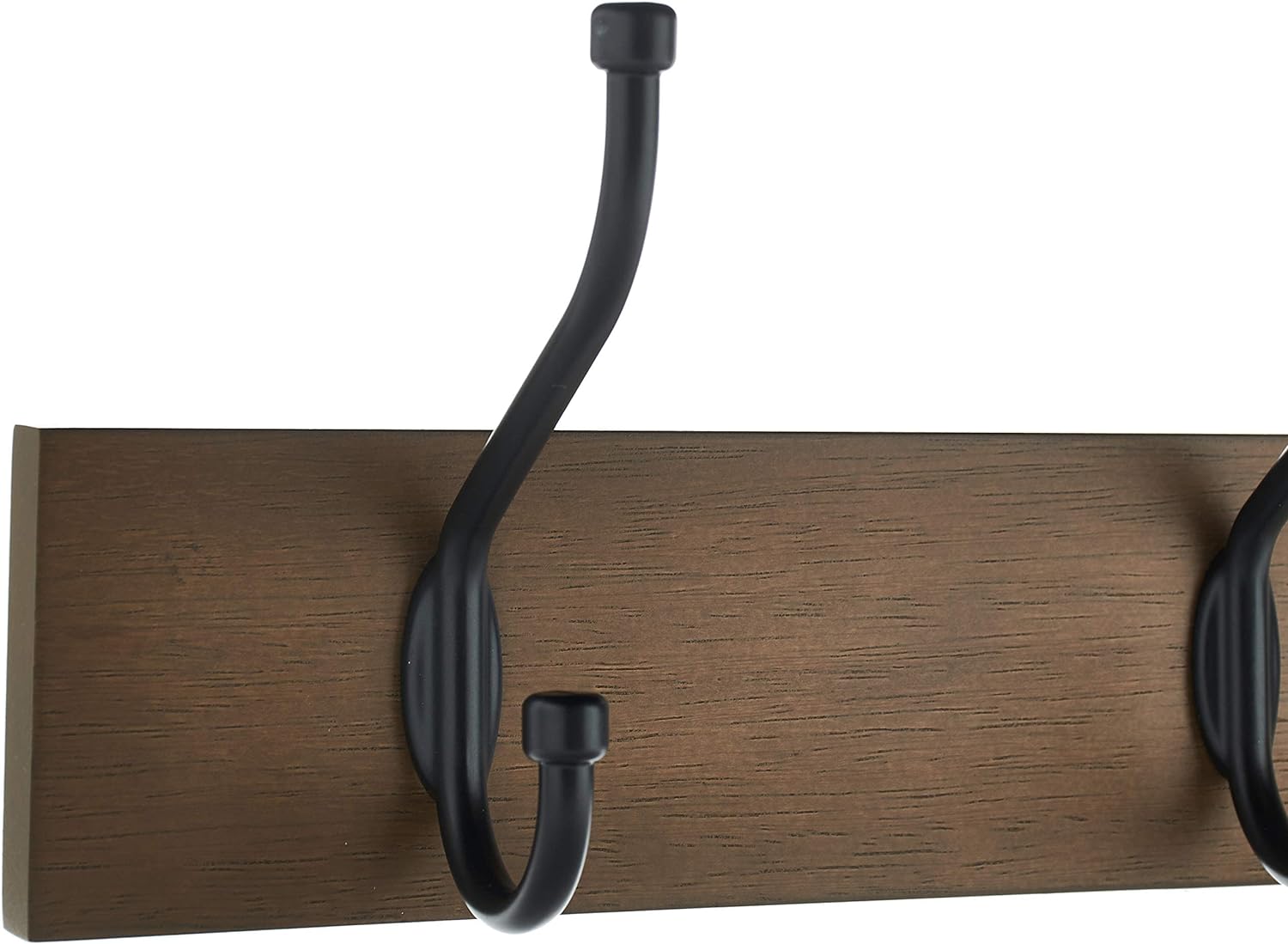 Farmhouse Style Coat Hanger Wall Mount for Hanging Jacket, Coat, Clothes, Hats, Robes, Towels, 3 Coat Hooks 2-Pack ~ 134cm Espresso