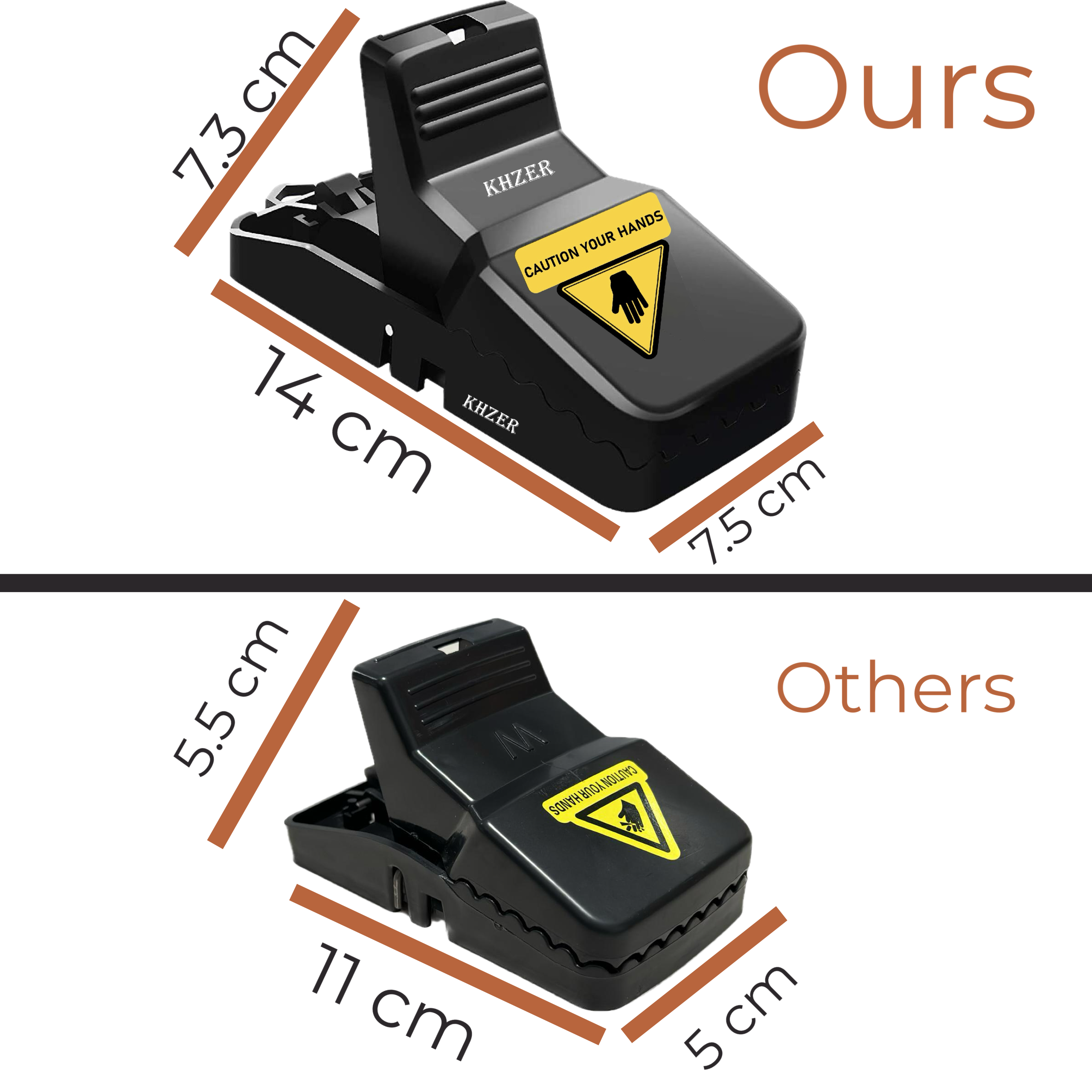 Mouse Traps- 6 Pcs Rat Traps-Reusable Indoor Outdoor Mouse Trap, Detachable Bait