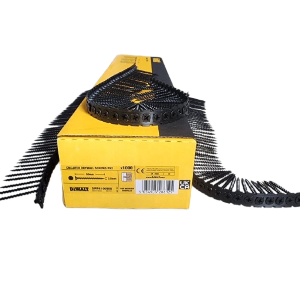 Drywall Screws 3.5 x 50mm Coarse Thread Collated DeWalt DWF4100500 Pack of 1000