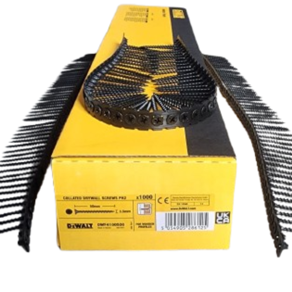 Drywall Screws 3.5 x 50mm Coarse Thread Collated DeWalt DWF4100500 Pack of 1000