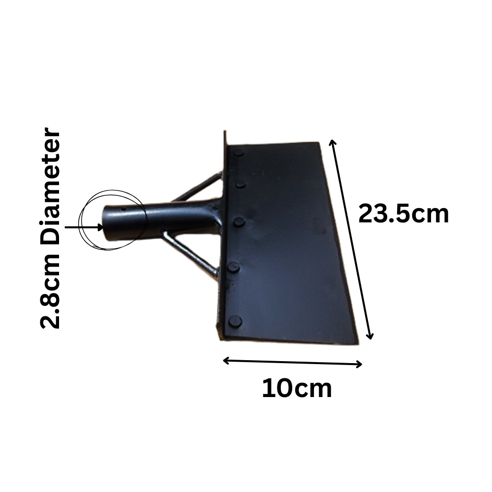 Garden Weed Remover Shovel with Handle Outdoor Cleaning Metal Scraper Yard