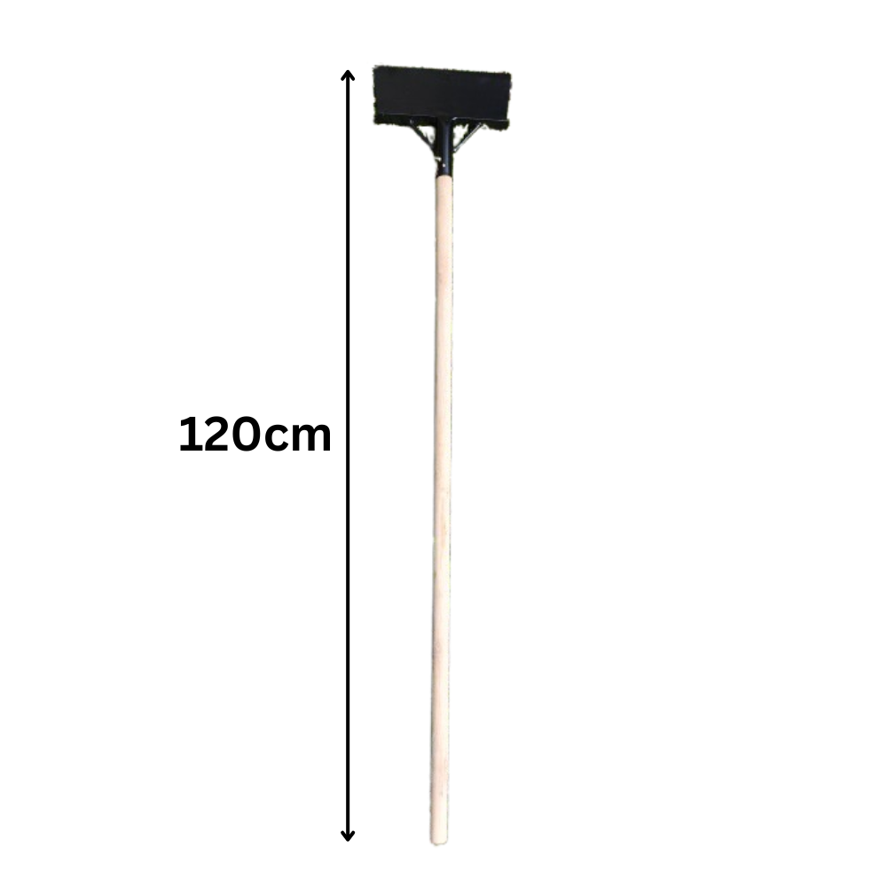 Garden Weed Remover Shovel with Handle Outdoor Cleaning Metal Scraper Yard