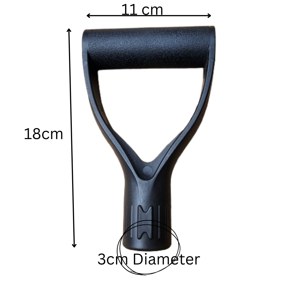 D HANDLE SPADE FORK SHOVEL SHAFT REPAIR STRONG PLASTIC GRIP