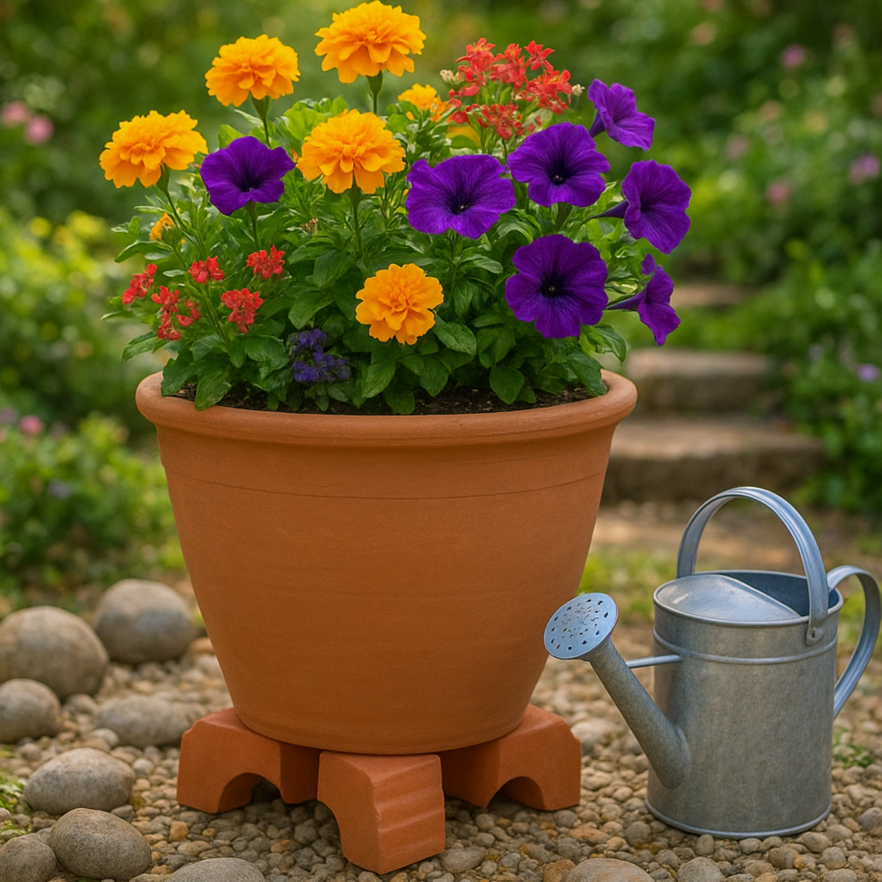 Terracotta Pot Feet Set of 3 Plant Pot Feet