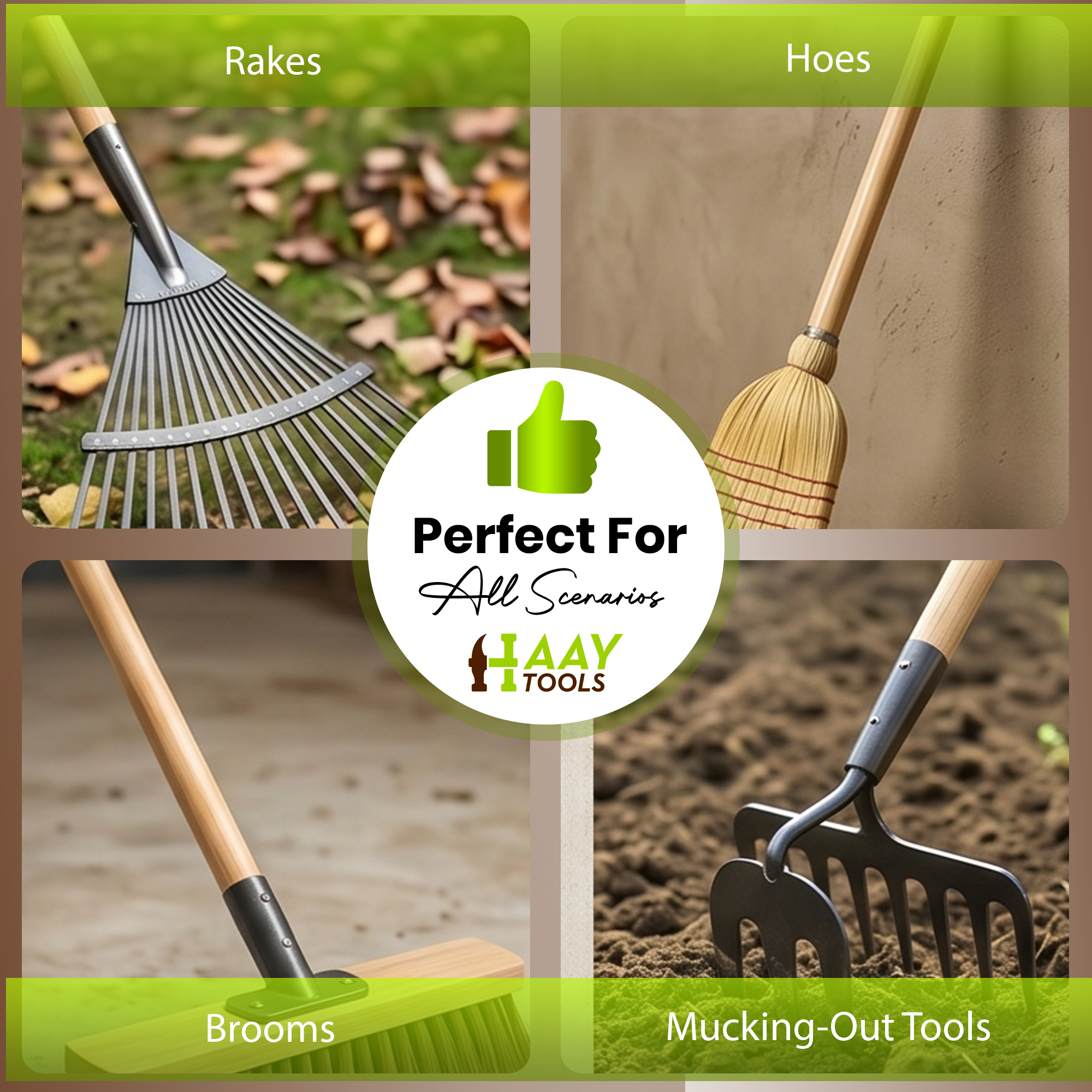 Shovel Handle, Wooden Handle Shaft Replacement for Rake, Hoe or Broom, Wooden Shaft for Mucking Out, Clearing Driveways, Gardens, Pathways