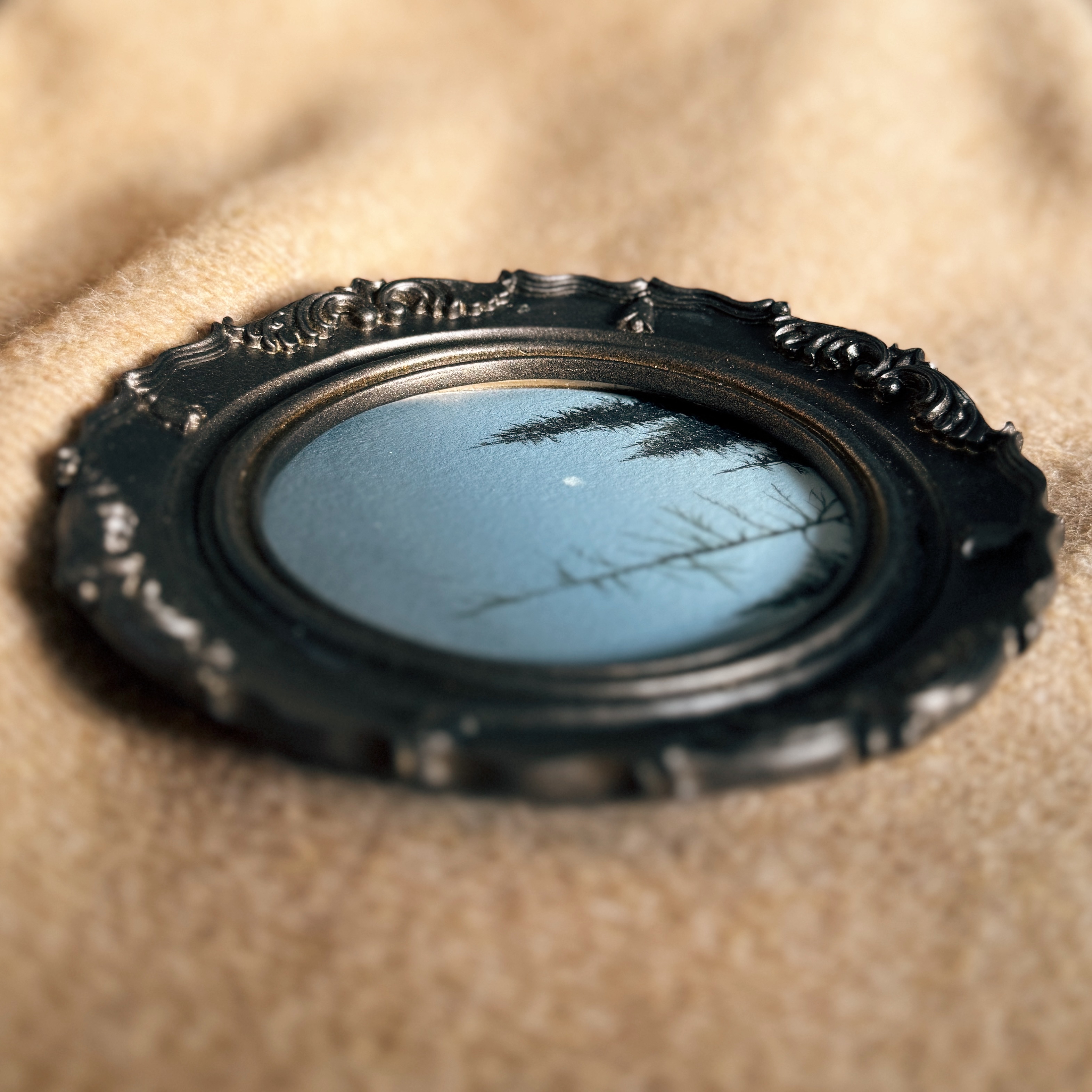 Winter thinking in blue