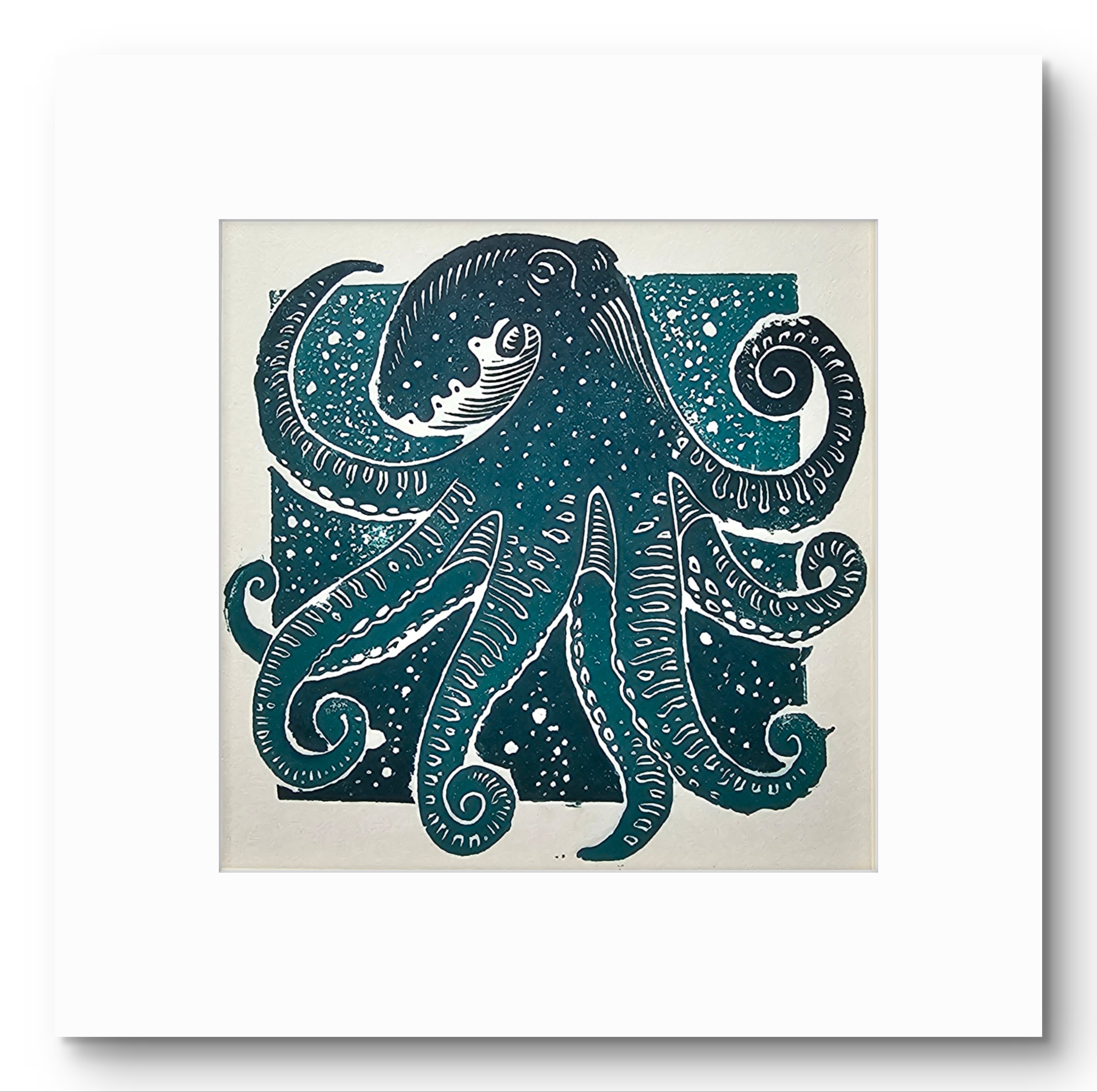 Octopus- Original Linocut Print
