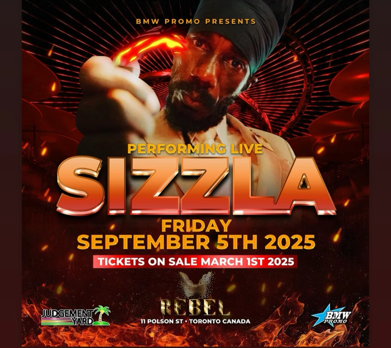 Sizzla Tickets @Rebel September 5th