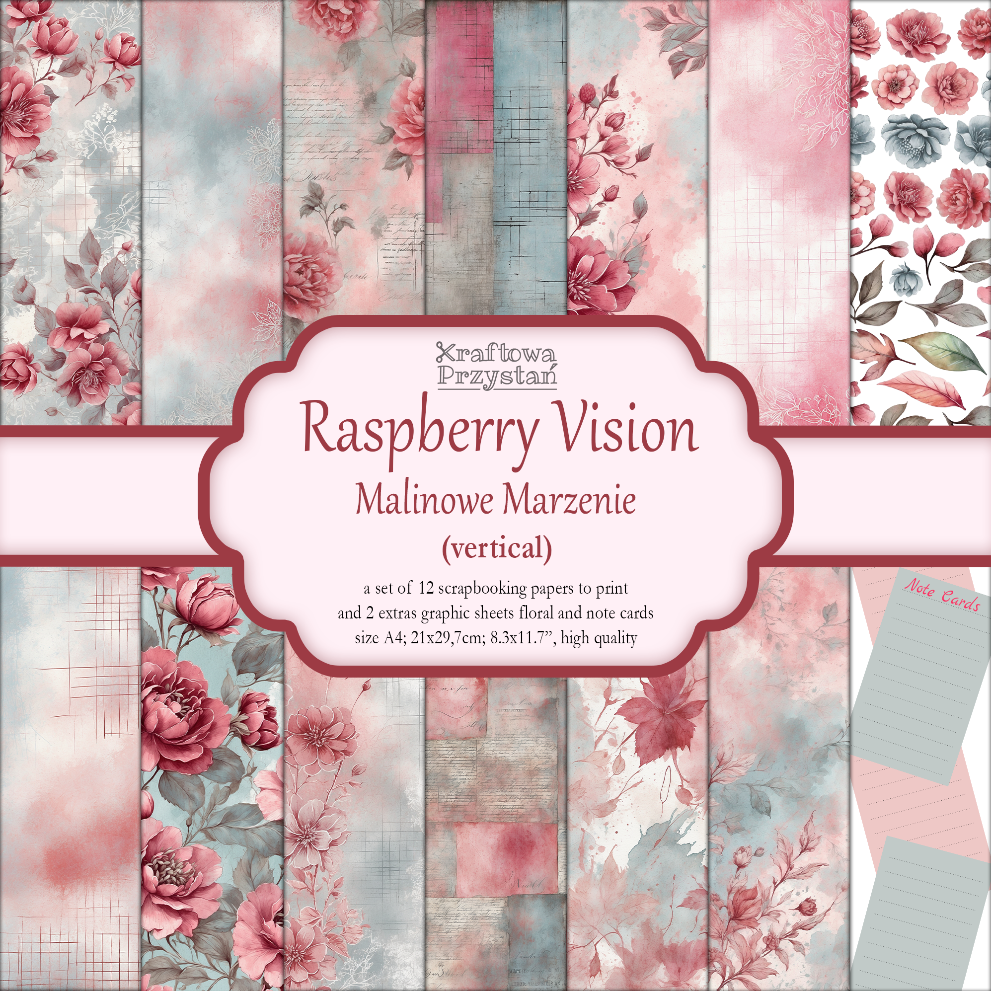 Raspberry Vision - Malinowe Marzenie - orientacja pionowa, format A4
