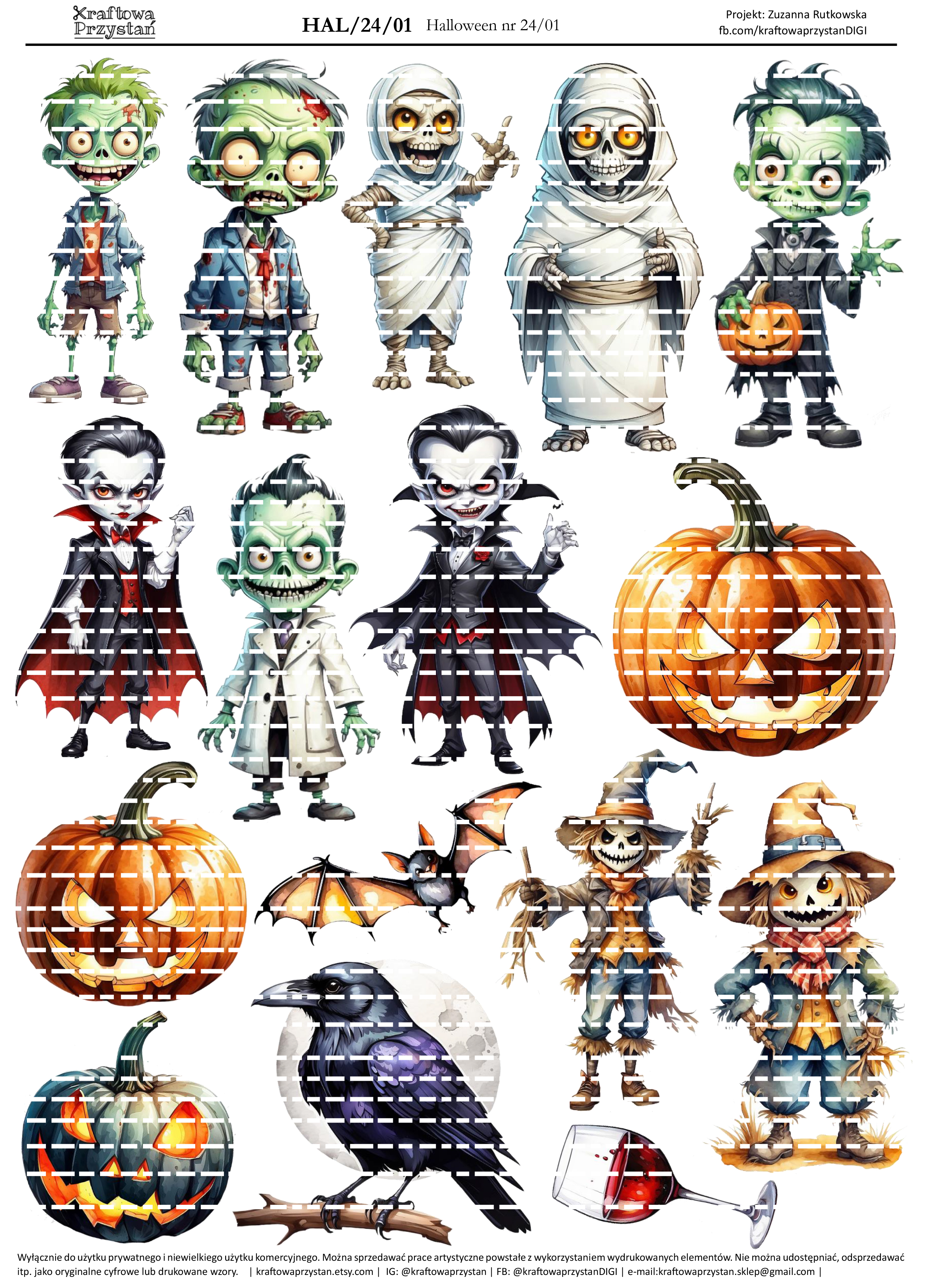 HAL.24.01 - Halloweenowe postacie
